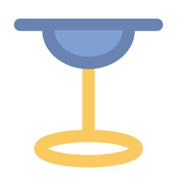 Yemek Masası kalın vektör simgesi