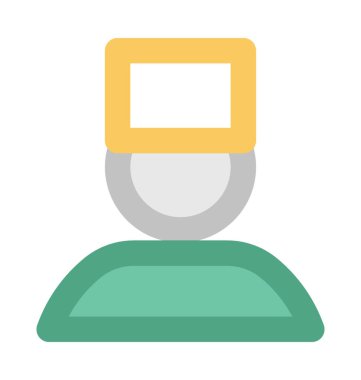 Şef kalın vektör simgesi