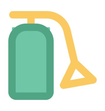 Yangın söndürücü kalın vektör simgesi