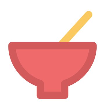 Sıcak çorba kalın vektör simgesi