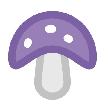 Mantar kalın vektör simgesi