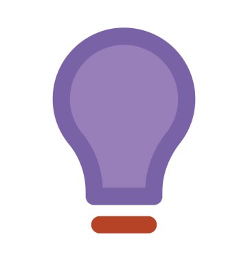 Ampul kalın vektör simgesi