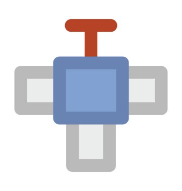 Sanayi Vana kalın vektör simgesi