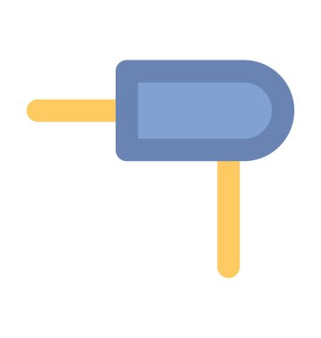 Matkap makinesi kalın vektör simgesi