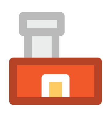 Sanayi kalın vektör simgesi