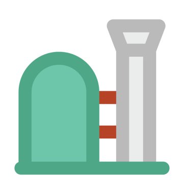 Fabrika kalın vektör simgesi