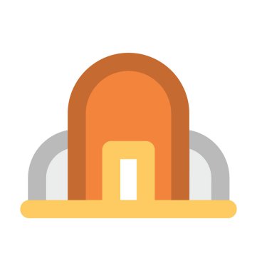 Sanayi Yapılar kalın vektör simgesi