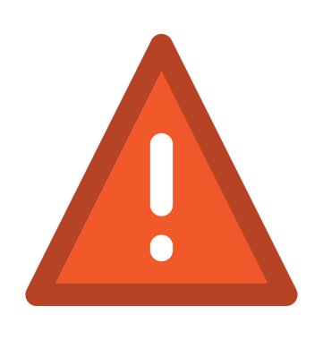 Ünlem işareti kalın vektör simgesi