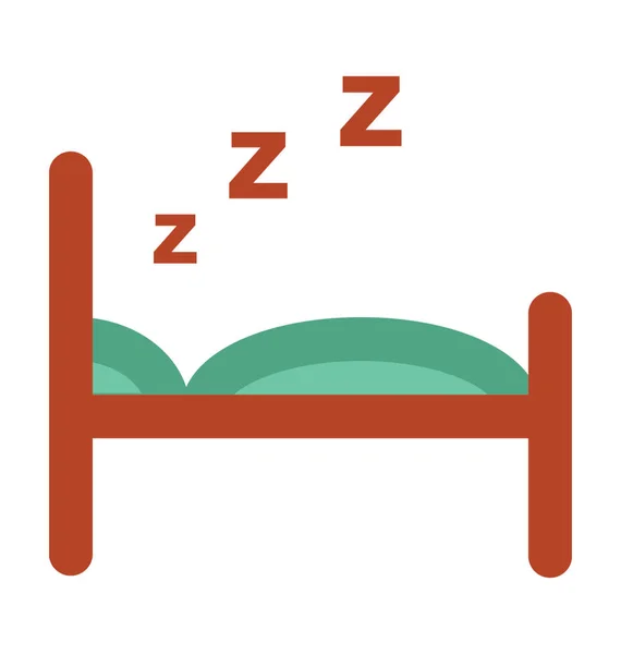 Dormir Audaz Vector Icono — Vector de stock