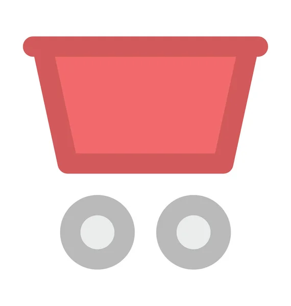 Trolley Bold Vector Ícone —  Vetores de Stock