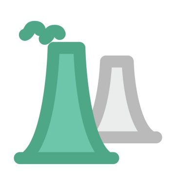 Tuğla Towers kalın vektör simgesi