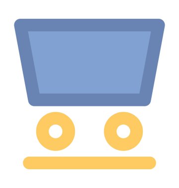 arabası kalın vektör simgesi