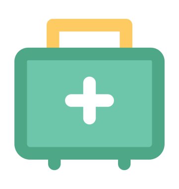 Yardım kiti kalın vektör simgesi