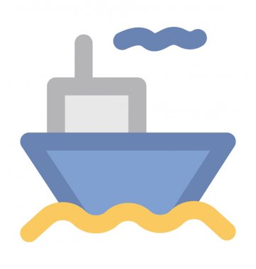 Vapur kalın vektör simgesi