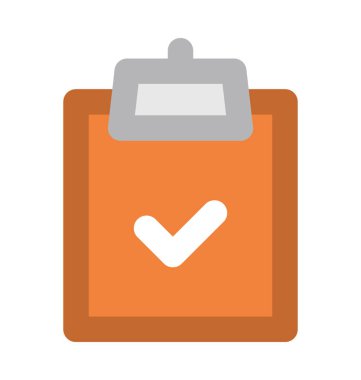 Denetim listesi kalın vektör simgesi