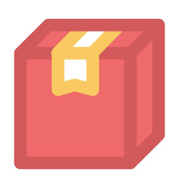 Dağıtım paket kalın vektör simgesi