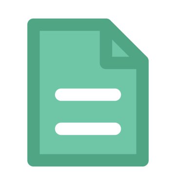 Belge kalın vektör simgesi