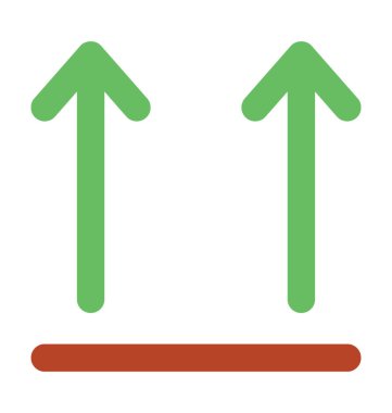 Bu şekilde kalın vektör simgesi