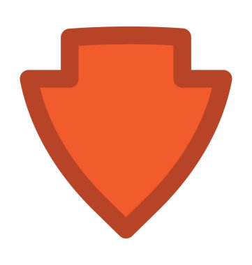 Kalkan kalın vektör simgesi