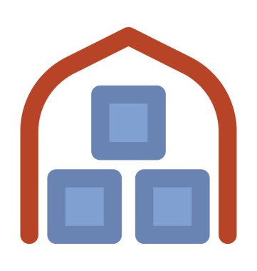 Ambar dış kalın vektör simgesi