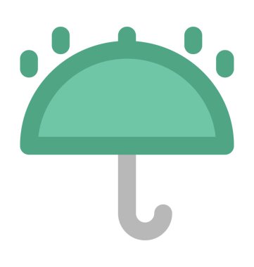 Şemsiye kalın vektör simgesi