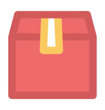 Dağıtım paket kalın vektör simgesi