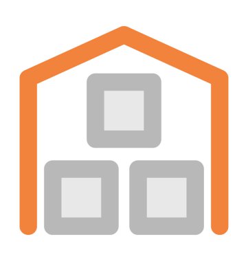 Ambar dış kalın vektör simgesi