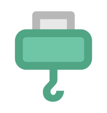 Vinç kalın vektör simgesi