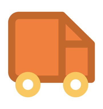 Teslimat van kalın vektör simgesi