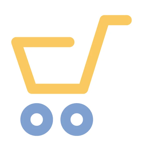 Carrinho Compras Bold Vector Icon —  Vetores de Stock