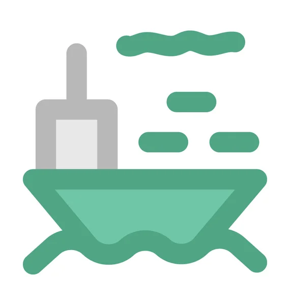 Stoomboot Vet Vector Icon — Stockvector