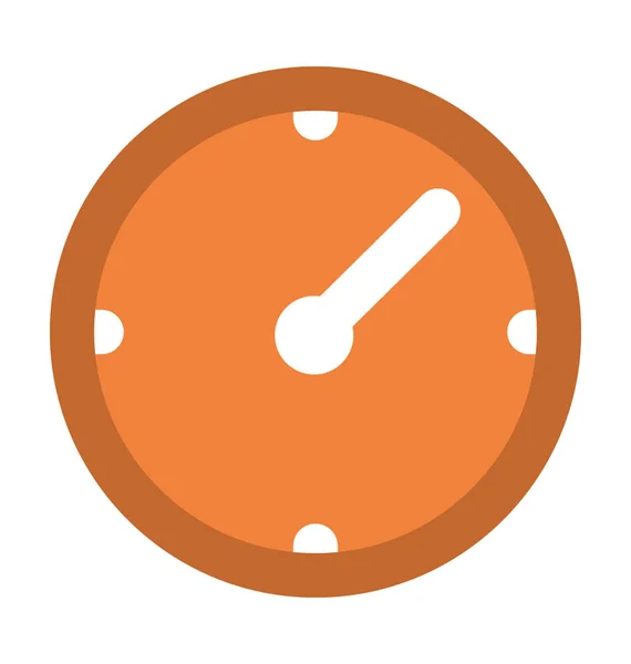 Reloj Icono Vector Negrita — Vector de stock