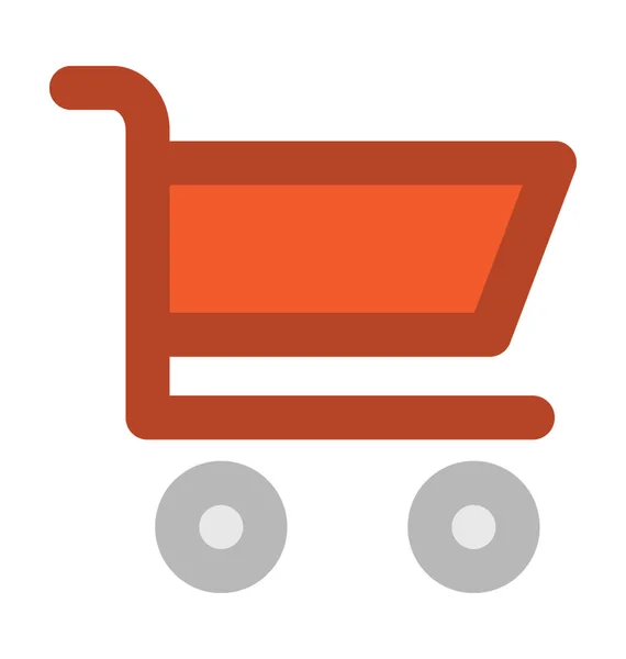 Shopping Cart Bold Vector Icon — Stock Vector