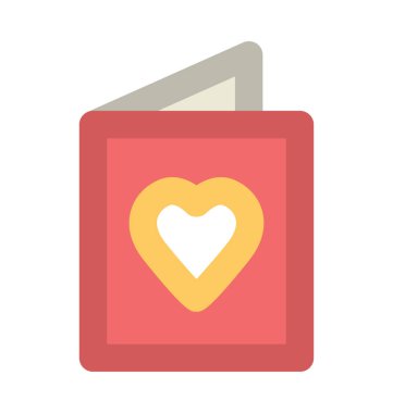 Tebrik kartı kalın vektör simgesi