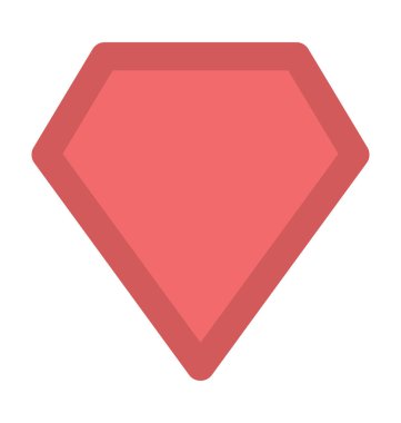 elmas kalın vektör simgesi