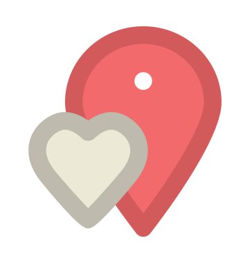 En sevdiğim yer kalın vektör simgesi