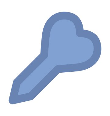 kalem düz vektör simgesi