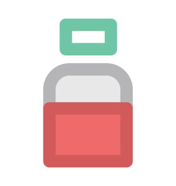 Tıp kavanoz kalın vektör simgesi