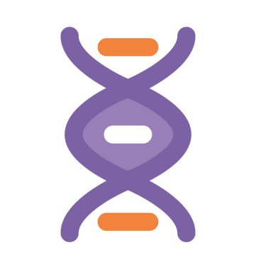 DNA kalın vektör simgesi