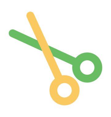 Makas kalın vektör simgesi