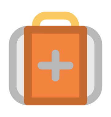 Tıbbi yardım kalın vektör simgesi