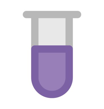 Test tüpü kalın vektör simgesi