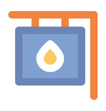 Kan Bankası kalın vektör simgesi