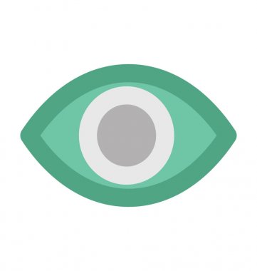 İnsan gözü kalın vektör simgesi