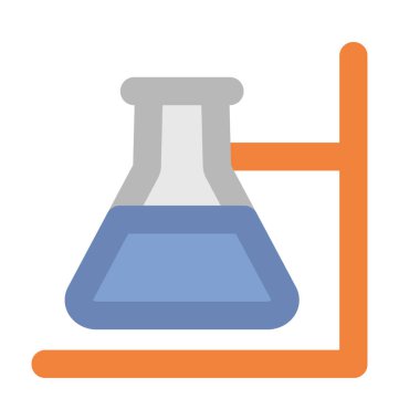 Konik Flask kalın vektör simgesi