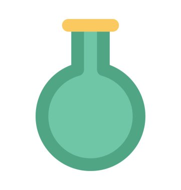 Erlenmeyer şişesi kalın vektör simgesi