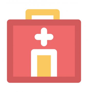 Hastane Binası kalın vektör simgesi