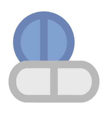 Hapları kalın vektör simgesi