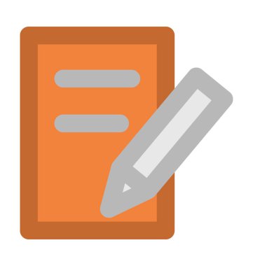 Yazma kalın vektör simgesi