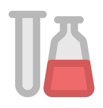 Test tüpü kalın vektör simgesi